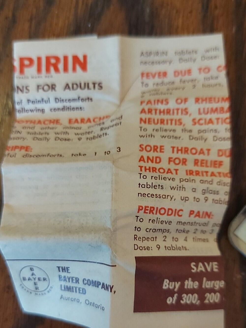 Vintage Yellow & Brown Aspirin Tin Decorative Accent - Picture 6 of 7